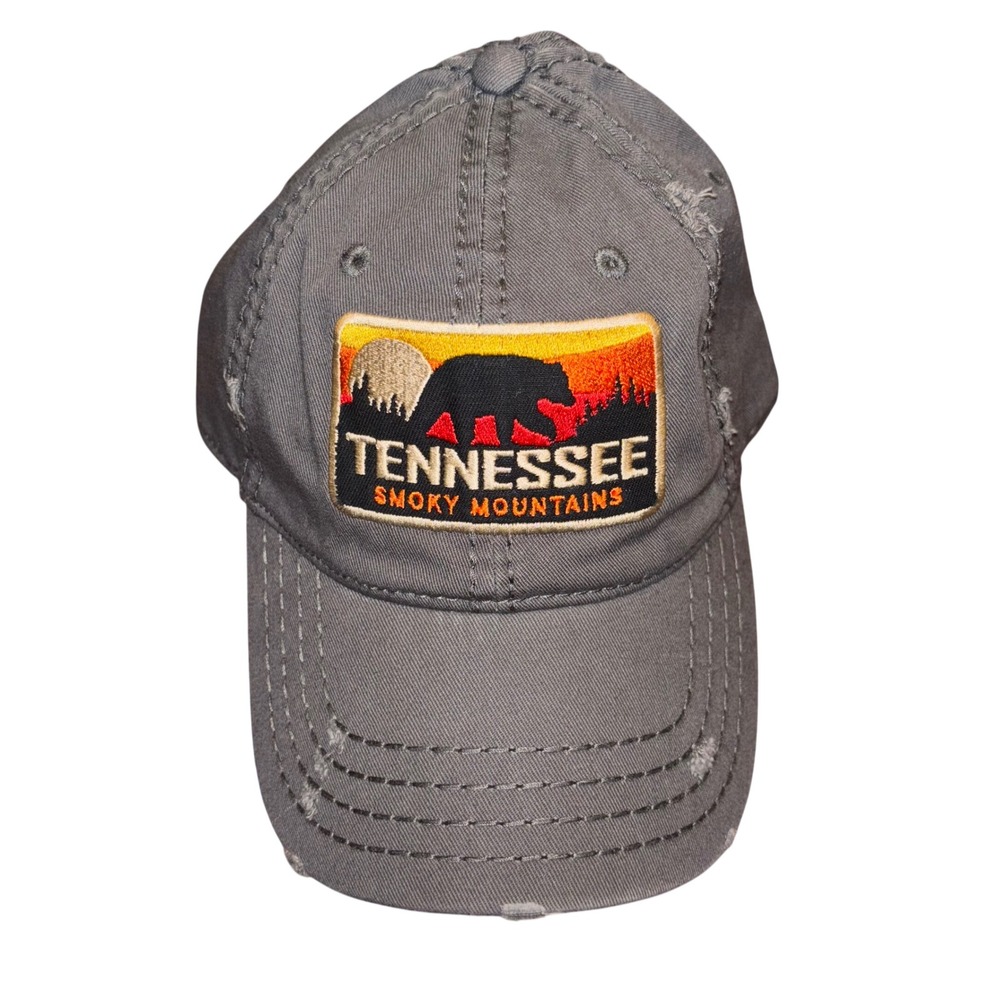 Tennessee Smoky Mountains | OTTO | Distressed Gray Baseball Cap | One Size